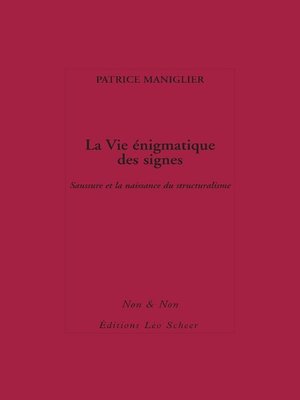 cover image of La Vie énigmatique des signes